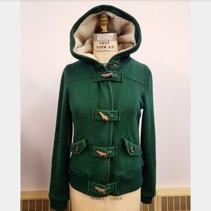 Delia's green toggle/zipper hoodie